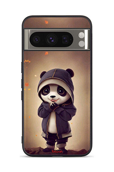 Tolwak غطاء حماية لجهاز جوجل بيكسل 8 برو - باندا صغير لطيف