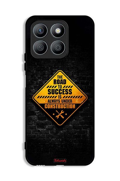Tolwak Honor X8b Protective Case Cover The Road To Success Is Always Under Construction