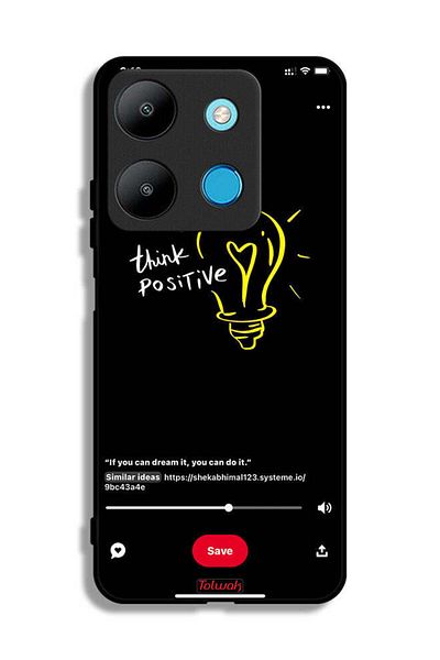 Tolwak Infinix Smart 7 Protective Case Cover Think Positive