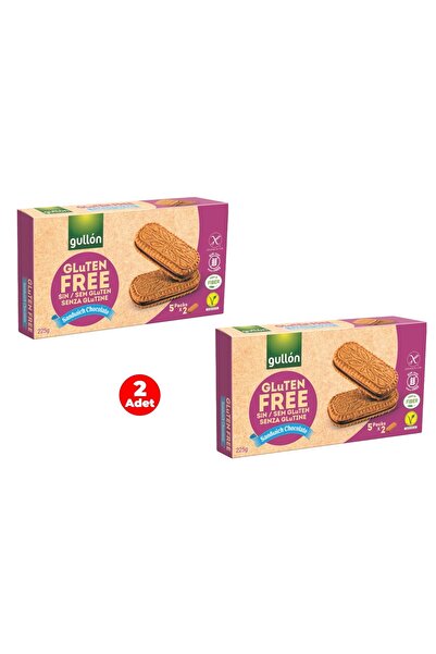 Gullon Çikolata Aroma Dolgulu Glutensiz Sandviç Bisküvi 225 gr (2 Adet)