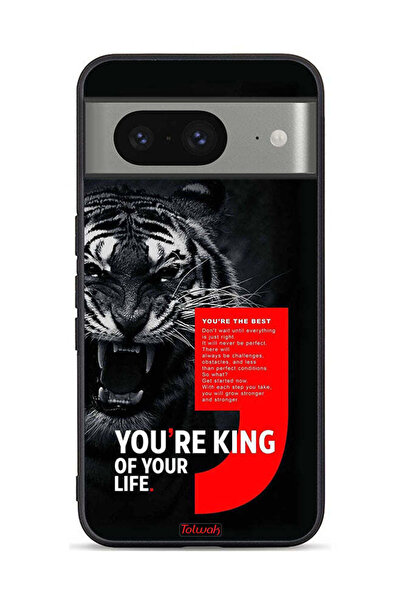 Tolwak غطاء حماية لجهاز Google Pixel 8 أنت ملك حياتك