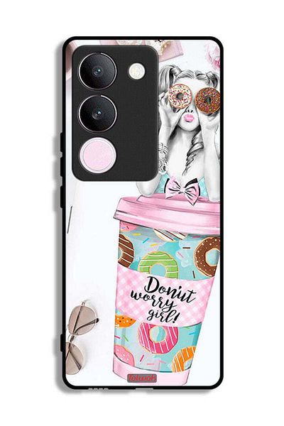 Tolwak vivo V29 Protective Case Cover Donut Worry Girl
