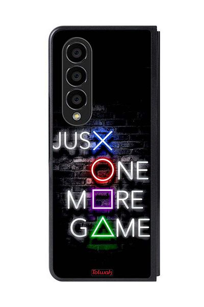 Tolwak Samsung Galaxy Z Fold 4 Protective Case Cover Just One More Game