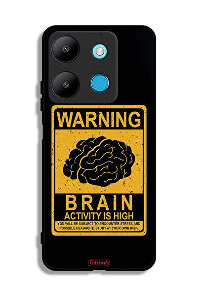 Tolwak غطاء حماية لهاتف Infinix Smart 7 تحذير من ارتفاع نشاط الدماغ