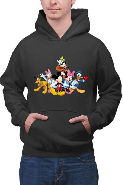 OEM Hanorac Barbati Mickey Mouse Group Photo Memory Pluto Donald Gooffy