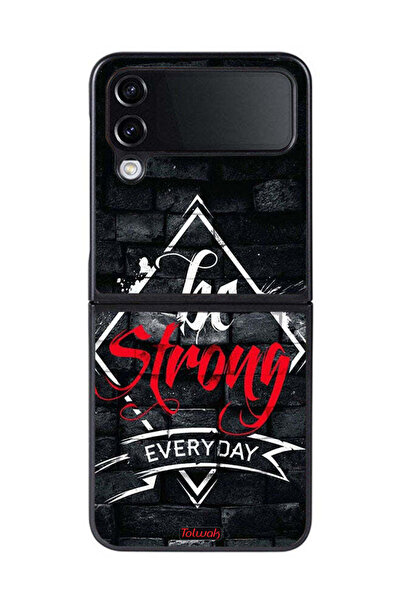 Tolwak غطاء حماية لهاتف Samsung Galaxy Z Flip 4 كن قويًا كل يوم