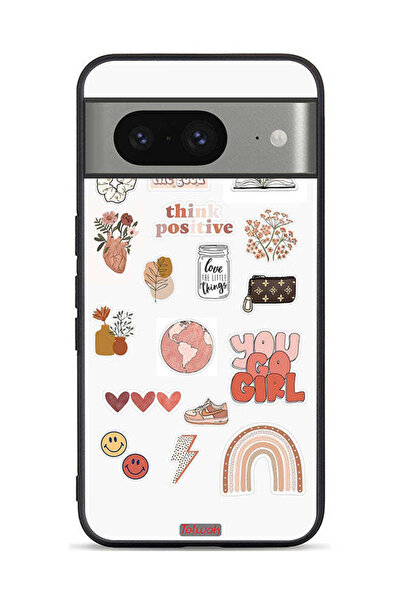 Tolwak غطاء حماية لجهاز Google Pixel 8 بتصميم فتاة مرحة