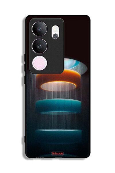 Tolwak غطاء حماية لهاتف فيفو V29 برو بنمط حلقات فنية