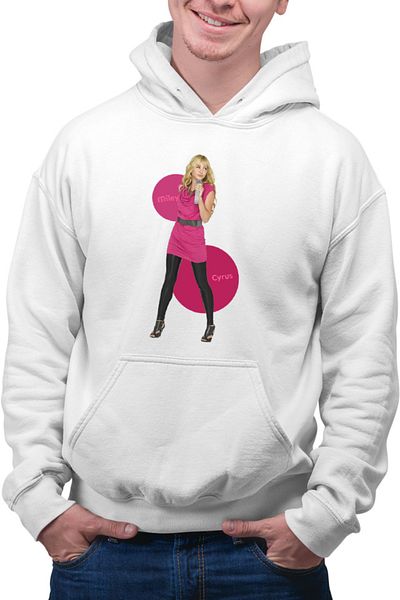 OEM Men's Hoodie Miley Cyrus Concert Fans Meeting Actress Popular