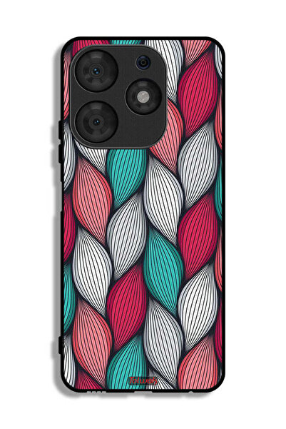 Tolwak Tecno Spark 10 Pro Protective Case Cover Feather Pattern