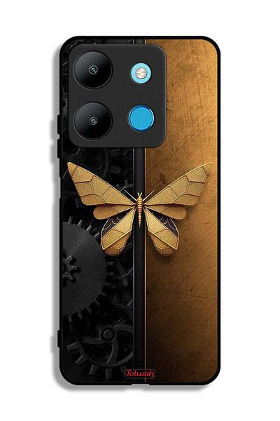 Tolwak Infinix Smart 7 Protective Case Cover Steel Butterfly