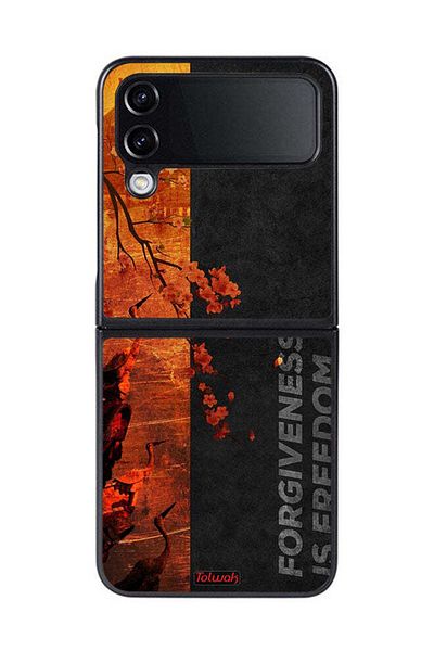 Tolwak Samsung Galaxy Z Flip 4 Protective Case Cover Forgiveness Is Freedom