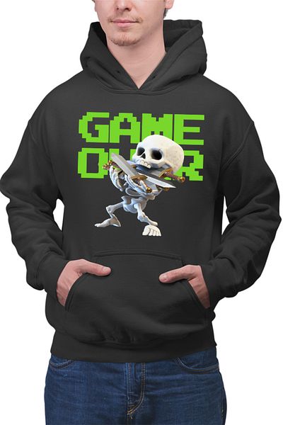 OEM Hanorac Barbati Clash Royale Skeleton Game Over Swords