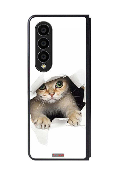 Tolwak غطاء حماية لهاتف Samsung Galaxy Z Fold 4 بتصميم قطة