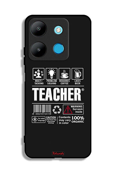 Tolwak غطاء حماية لجهاز Infinix Smart 7 - ملصق المعلم