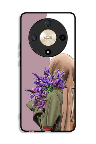 Tolwak Honor X9b Protective Case Cover Holding Flower