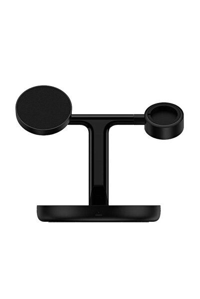 Baseus Suport de încărcare magnetică 3-în-1 Swan 20W, negru