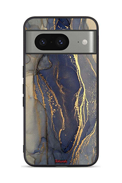 Tolwak غطاء حماية لجهاز Google Pixel 8 بنمط رخامي لامع