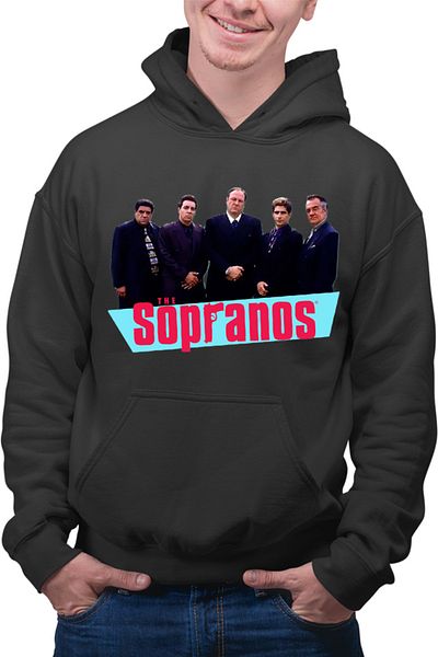 OEM Men's Hoodie The Sopranos Mafia Fire Arms Drama Series