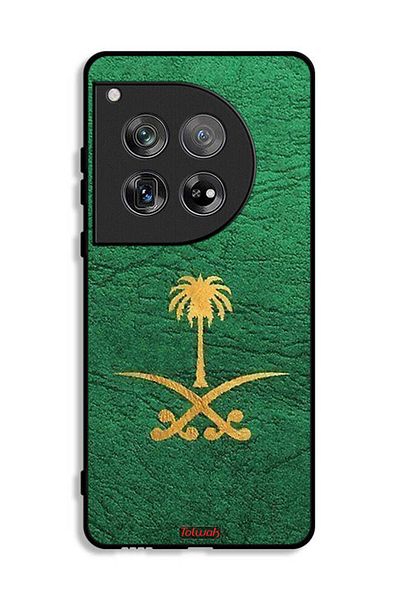 Tolwak OnePlus 12 Protective Case Cover Kingdom Of Saudi Arabia Sign On Leather