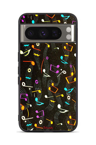 Tolwak Google Pixel 8 Pro Protective Case Cover Music Fabric Pattern