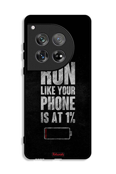 Tolwak OnePlus 12 Protective Case Cover Run Like Your Phone Is At 1 Percent