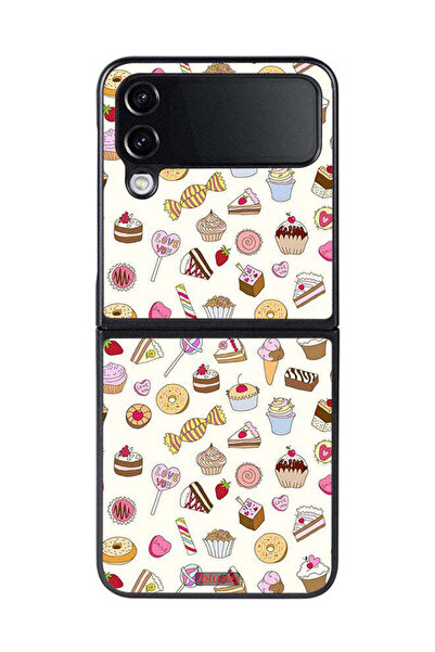 Tolwak غطاء حماية لهاتف Samsung Galaxy Z Flip 4 بنمط العناصر المفضلة