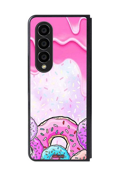 Tolwak Samsung Galaxy Z Fold 4 Protective Case Cover Donut Colors