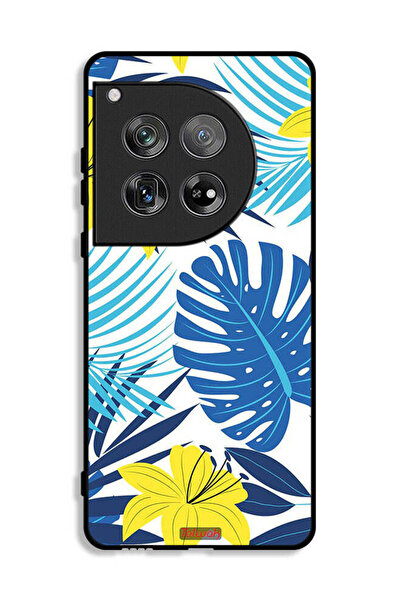 Tolwak غطاء حماية لهاتف OnePlus 12 برسومات ريش وزهور