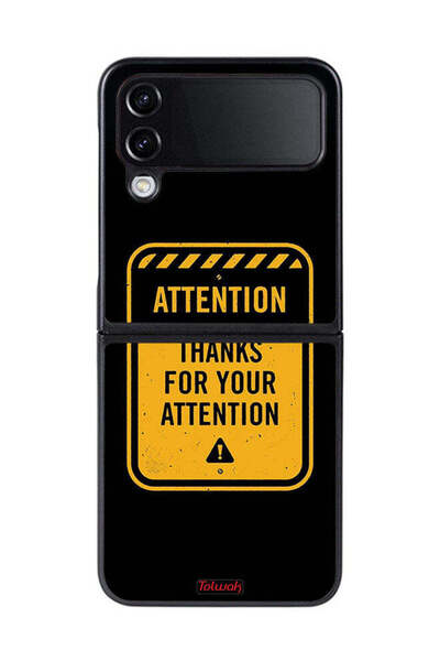 Tolwak غطاء حماية لهاتف Samsung Galaxy Z Flip 4 شكرًا على الاهتمام