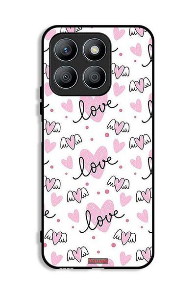Tolwak Honor X8b Protective Case Cover Love And Heart Art Pattern