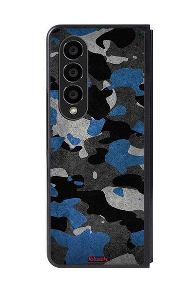 Tolwak Samsung Galaxy Z Fold 4 Protective Case Cover Camouflage Pattern