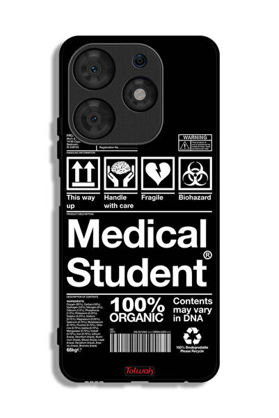 Tolwak Tecno Spark 10 Pro Protective Case Cover Medical Student Sticker