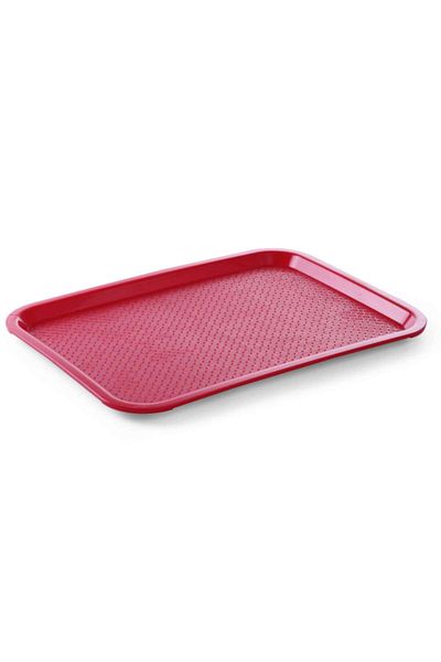 HENDI Taca z polipropylenu Fast Food 35x45cm - czerwona