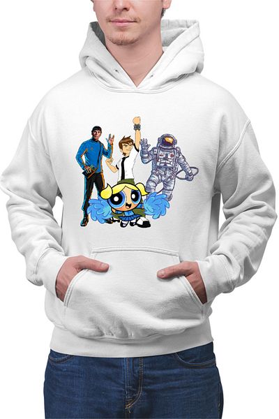 OEM Men's Hoodie Ben10 NASA Astronaut Star Trek Bubble