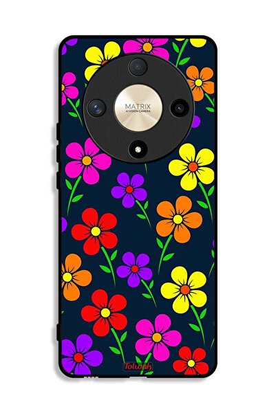 Tolwak Honor X9b Protective Case Cover Colorful Flowers