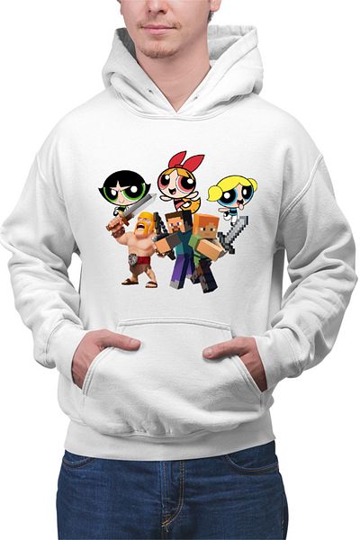 OEM Men's Hoodie Minecraft Powerpuff Girls Clash Royale Super Powers