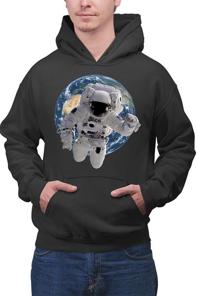 OEM Men's Hoodie NASA Earth Life Satellites Astronaut Project Comet
