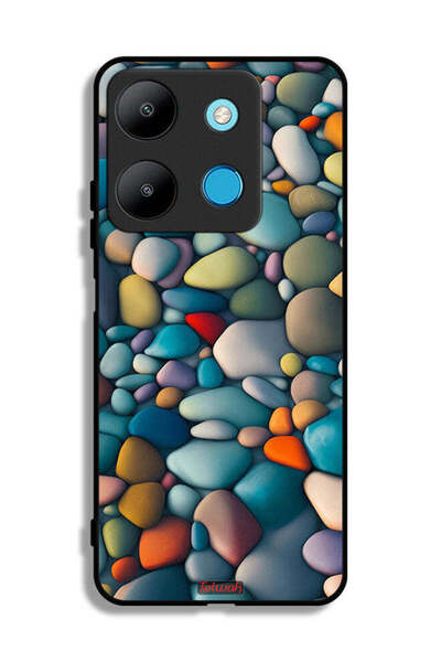 Tolwak غطاء حماية لهاتف إنفينيكس سمارت 7 بنقشة أحجار تجريدية