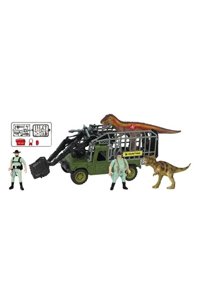 divendi-ro Set de vânzare cu dinozauri, cu mașină și figurine, sunete realist...