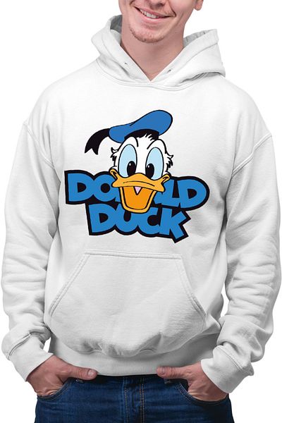 OEM Men's Hoodie Donald Duck Happy Smile Cartoon Children