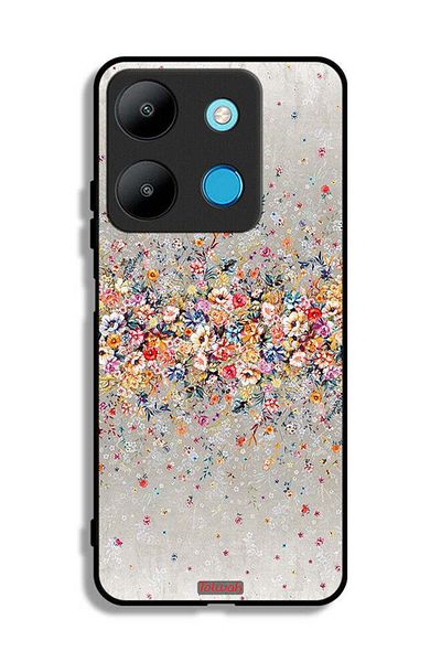 Tolwak Infinix Smart 7 Protective Case Cover Small Flowers Abstract Art