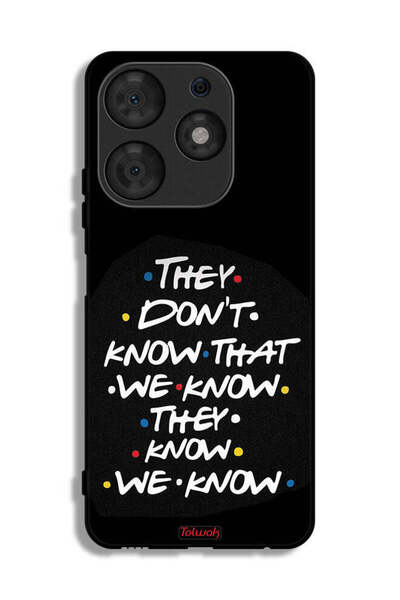 Tolwak غطاء حماية لهاتف Tecno Spark 10 Pro إنهم لا يعرفون ما نعرفه إنهم يعرفو...