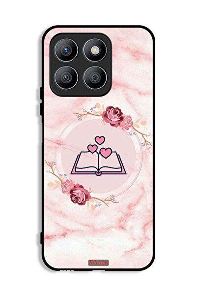 Tolwak غطاء حماية لهاتف Honor X8b بتصميم ثلاثة قلوب على كتاب