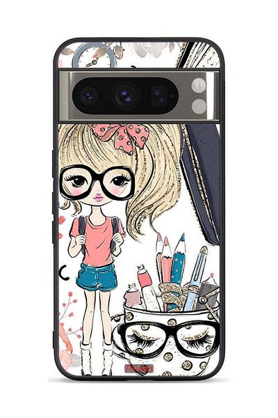 Tolwak Google Pixel 8 Pro Protective Case Cover Unicorn Girl Art
