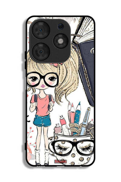 Tolwak Tecno Spark 10 Pro Protective Case Cover Unicorn Girl Art