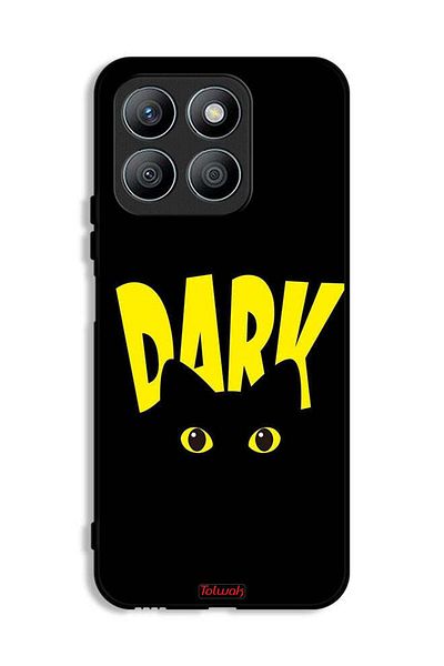 Tolwak Honor X8b Protective Case Cover Dark Cat