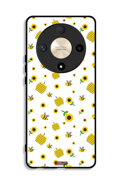 Tolwak Honor X9b Protective Case Cover Sunflowers And Bees