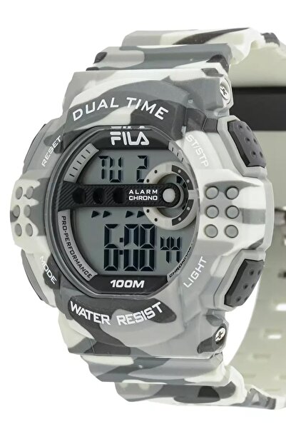 Fila Adult Unisex Digital Watch, Beige 38-171-004, 52 mm