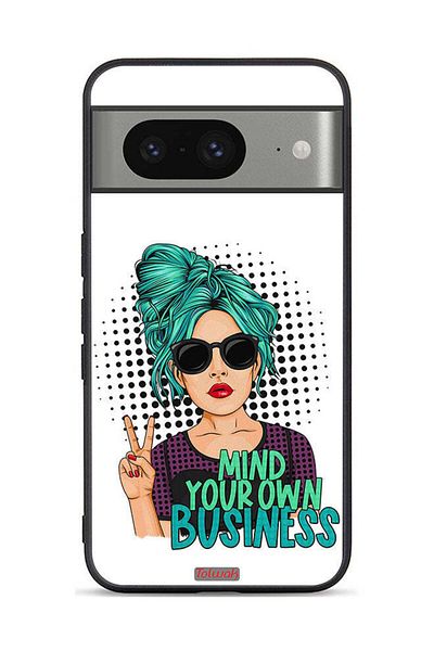 Tolwak Google Pixel 8 Protective Case Cover Mind Your Own Business